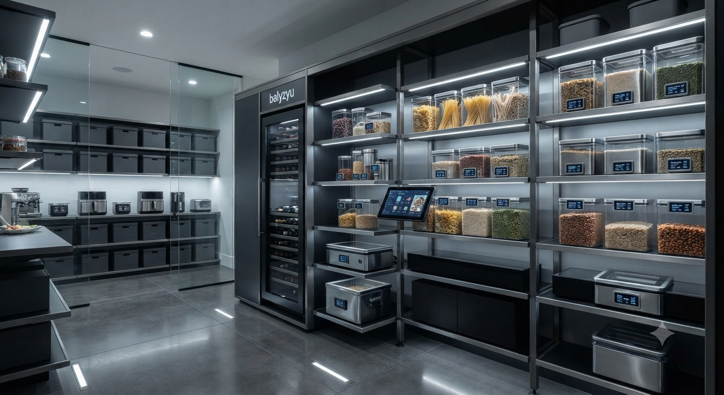 Organizer working in pantry